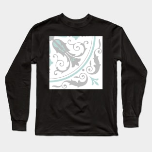 Portuguese tiles pattern. Vintage background - Victorian ceramic tile in vector Long Sleeve T-Shirt